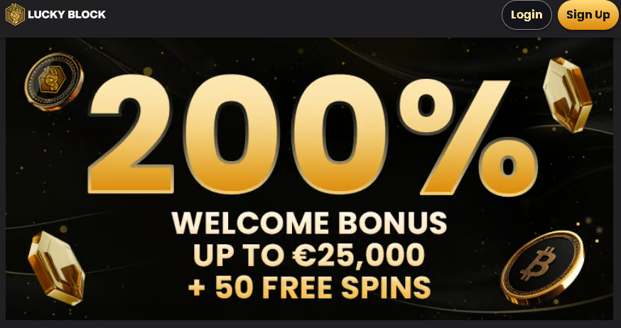 Lucky Block Crypto Casino Welkom bonus