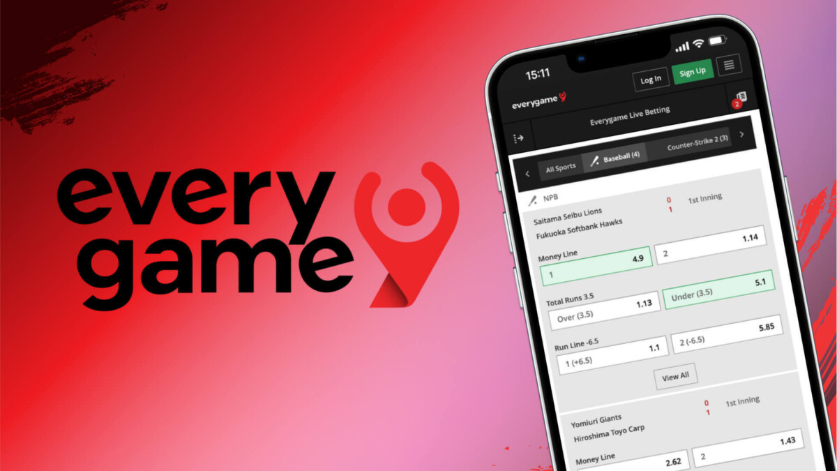 A snapshot of Everygame Sportsbook available for Maryland bettors