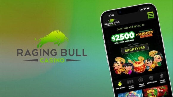 An image of the Raging Bull South Carolina online casino on mobile.