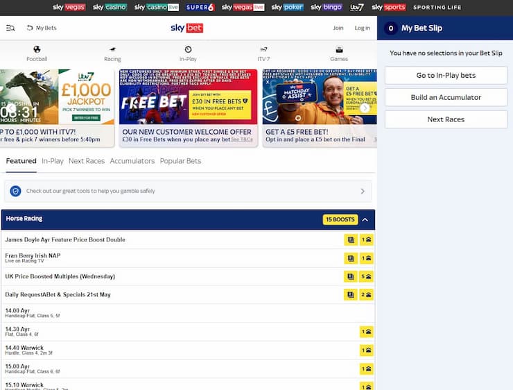 Sky Bet fast withdrawal bookie