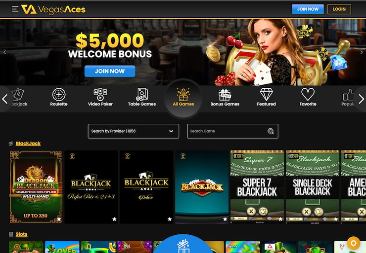 The VegasAces NV casino online library