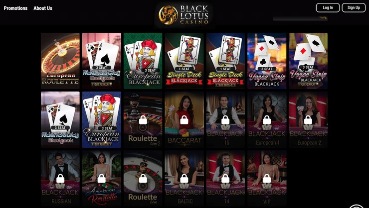 black lotus online casino roulette for South Carolina players