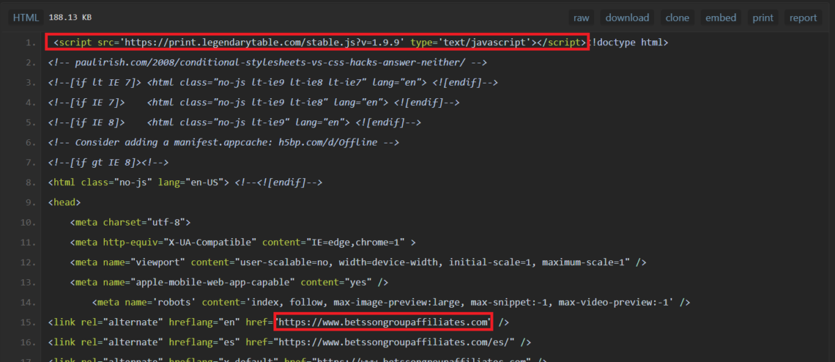 betsson affiliates hacked