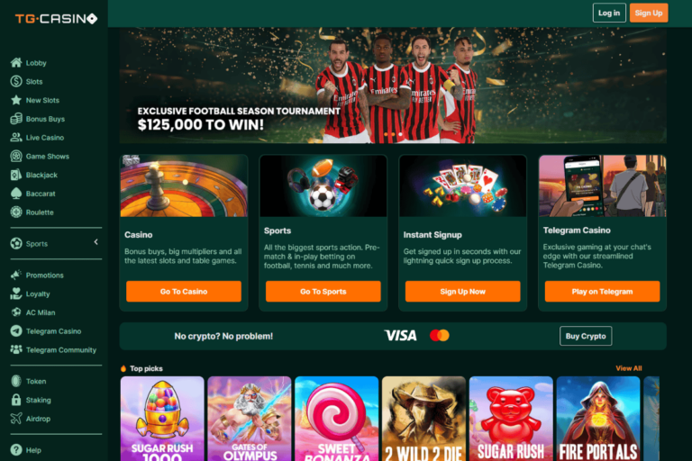 NO KYC TG.Casino rakeback bonus